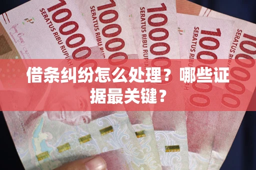 北京借条纠纷怎么处理?哪些证据最关键? 北京借条纠纷怎么处理?哪些证据最关键?